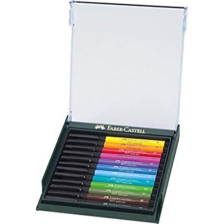 お待たせ! 12ピットアーティストペンブラシ、鮮やかな色のフェイバーキャステルパック 色鉛筆