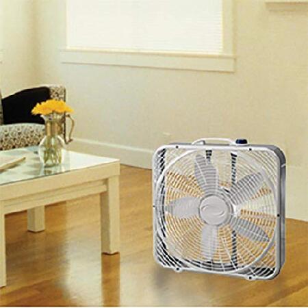 Lasko 3733 Box Fan, 3-Speed, 20-Inch, White｜hiro-s-shop｜05