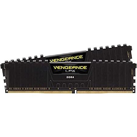 通販でクリスマス VENGEANCE メモリモジュール DDR4 CORSAIR LPX CMK16GX4M2B3200C16 8GB×2枚キット ブラック シリーズ DVDメディア