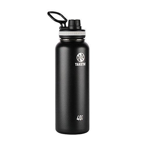 【即納！最大半額！】 Takeya Thermo水筒 Insulated ステンレス スチール Water Bottle, 40 oz, Asphalt by Takeya スキットル