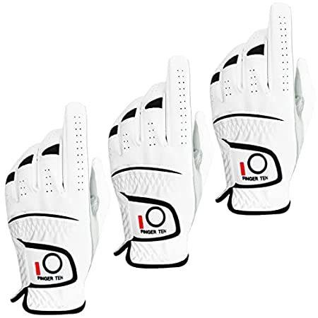 指17メンズall Weather羊合成ナチュラルフィットvelcro Left Hand Lh値パック耐久性ゴルフグローブ ブラック 21 秋冬新作