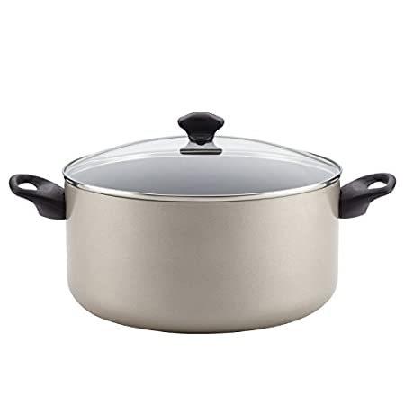 Farberwareアルミテフロン加工のカバーed Stockpot 10.5-Qt シルバー 16354
