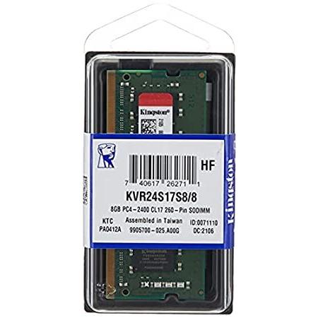 キングストンKingstonノートPCメモリ DDR4-2400 (PC4-19200) 8GB CL15 1.2V Non-ECC SODIMM 2