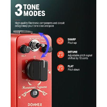 Donner オクターブピッチ エフェクター ギター モジュレーション Donner オクターブピッチ エフェクター ギター モジュレーション