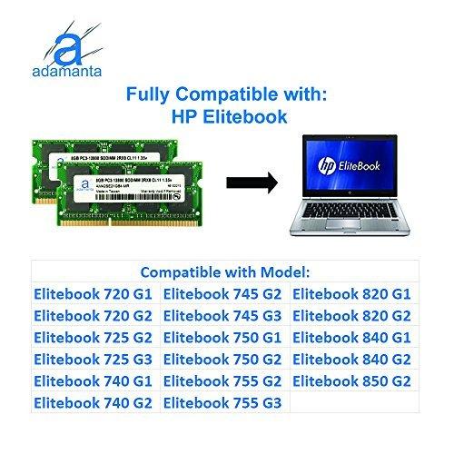 毎日大量出品 Adamanta 16 GB ( 2 x 8gb )ノートPCメモリアップグレードfor HP EliteBook、Pavilion、ProBook、
