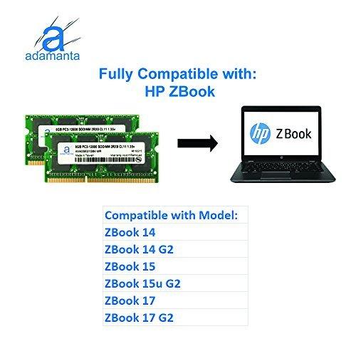 毎日大量出品 Adamanta 16 GB ( 2 x 8gb )ノートPCメモリアップグレードfor HP EliteBook、Pavilion、ProBook、