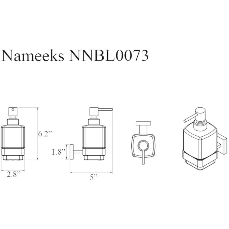 特売特価 Nameeks NNBL0073 NNBL ソープディスペンサー ワンサイズ クローム B07F4BLNC5 海外輸入専門のHiroshop  お取り寄せ受注生産 -channel9.co.jp