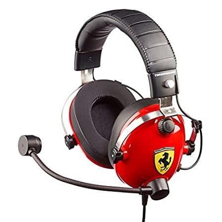 セール特価 T.Racing ゲーミングヘッドセット Edition Ferrari Scuderia イヤホンマイク、ヘッドセット