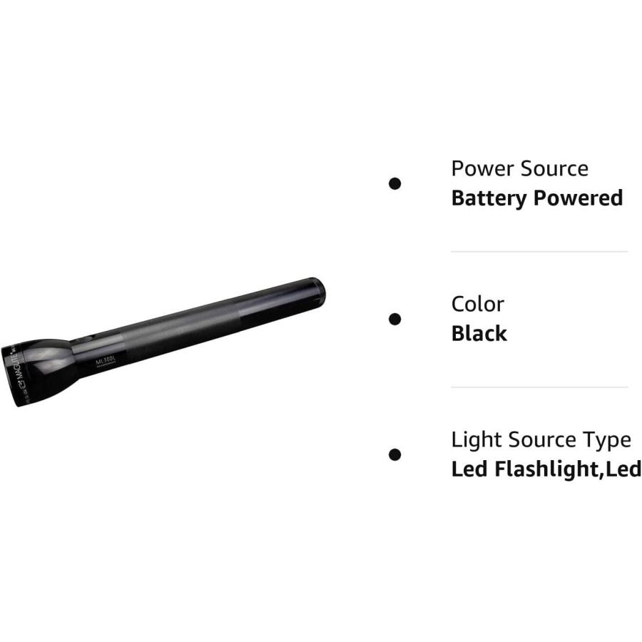 【並行輸入品】ランニングフラッシュライト LED ML300L 懐中電灯 4D長寿命 ブラック_2