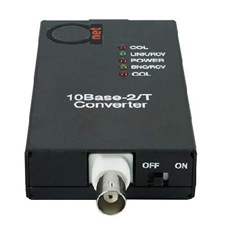 【メーカー公式ショップ】 10BaseT RJ45 UTP to 10Base2 Thinnet Coax BNC Media Converter | Ethernet Adapter 10Base-T/2