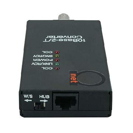 【メーカー公式ショップ】 10BaseT RJ45 UTP to 10Base2 Thinnet Coax BNC Media Converter | Ethernet Adapter 10Base-T/2