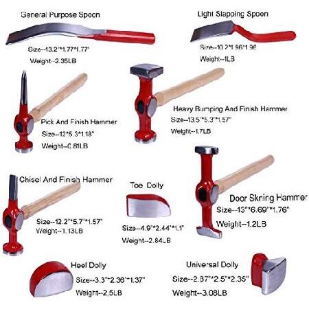 世界中の商品を購入 PASBAS 9pc hammer set with hickory handle…