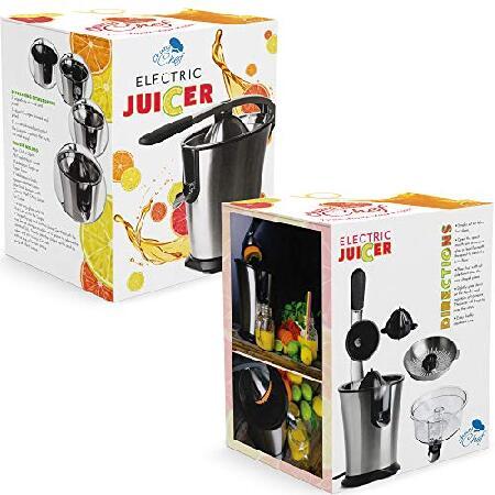 Electric Citrus Juicer Fruit Machines - Stainless Steal Electric Citrus Jucers Machine Fruit Squeezer Orange Lemon Lime Electric Citrus Juicers Extrac｜hiro-s-shop｜02