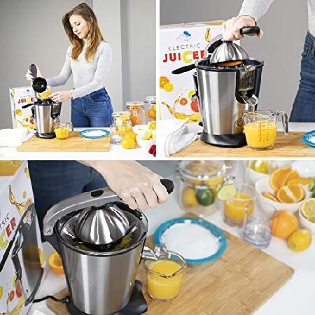 Electric Citrus Juicer Fruit Machines - Stainless Steal Electric Citrus Jucers Machine Fruit Squeezer Orange Lemon Lime Electric Citrus Juicers Extrac｜hiro-s-shop｜06