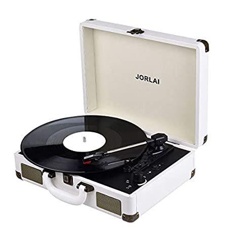 レコードプレーヤー Bluetooth おしゃれ モダン レトロ ウッド調 トランク型 ホワイト Jorlai B07pnkw5pp 海外輸入専門のhiroshop 通販 Yahoo ショッピング