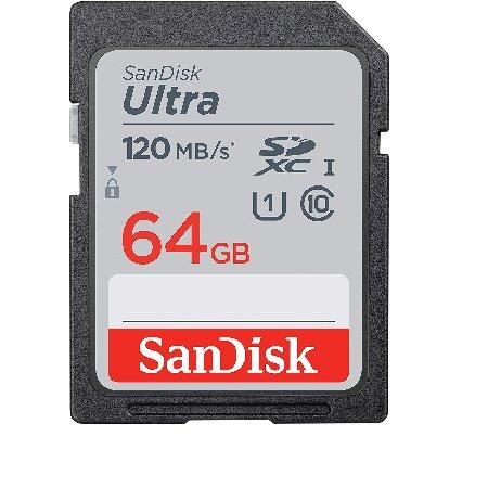 SanDisk 64GB SDXC SD Ultra メモリーカード Works with FujiFilm FinePix XP120, XP130, XP140 Underwater デジタルカメラ (SDSDUNR-064G-GN6IN) Bundle with (｜hiro-s-shop｜02