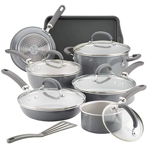 年最新海外 Rachael Ray アルミ調理器具セット 13 Piece 日本最大級 Turningheadskennel Com