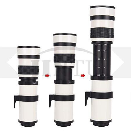 JINTU 420-800mm HD マニュアル望遠カメラレンズ Nikon SLR D5600