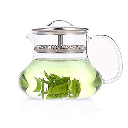 Yama Glass Sitka Teapot Tea Pot Server, 12oz, Clear