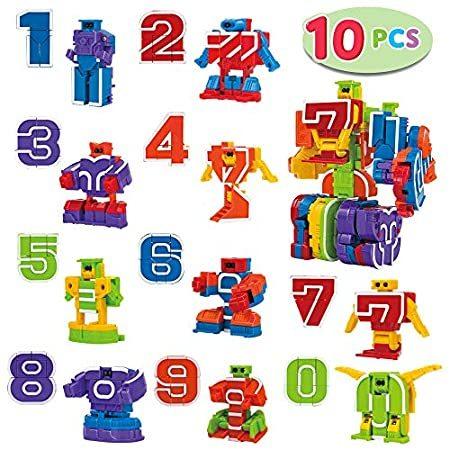 オープニング 大放出セール Action Transformers Number Pcs 10 Joyin Figure Toys Learning Bots Number 知育玩具 Populationmalawi Org