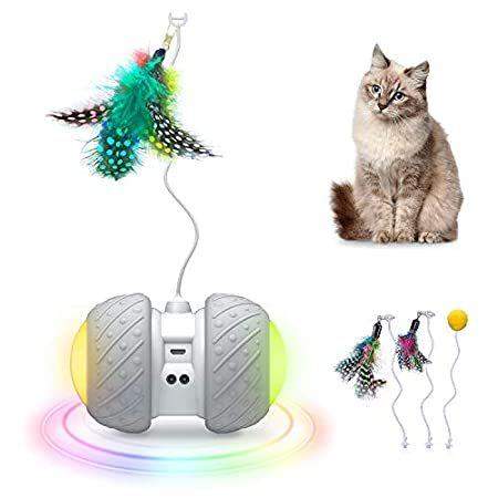 レビューで送料無料 猫用 おもちゃ 人気 海外製 送料無料 並行輸入品 Gkci Upgrade Electronic Cat おもちゃ 自動 Interactive Cat おもちゃ ライト Catch With Fe 猫用品 Hondumares Com