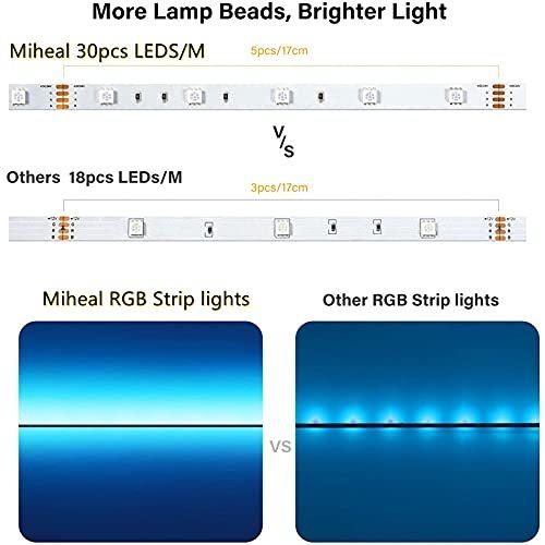 Miheal 98.4FT 30M,RGB LED Light Strip LEDs Bright 5050 SMD Color Changing L
