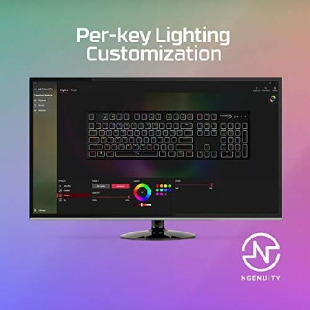 本格派ま！ HyperX Alloy Origins - メカニカル ゲーミングキーボード， Software-Controlled Light ＆ Macro Customization， Compact Form Factor， RGB LED Backlit - Tacti
