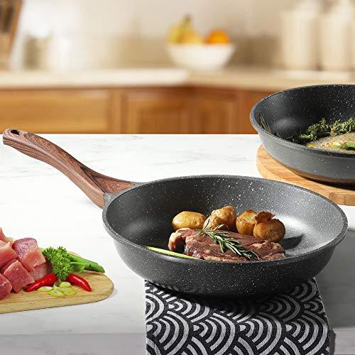 Sensarte フライパン 24cm IH対応 ノンスティック スキレット Sensarte フライパン 24cm IH対応 ノンスティック スキレット