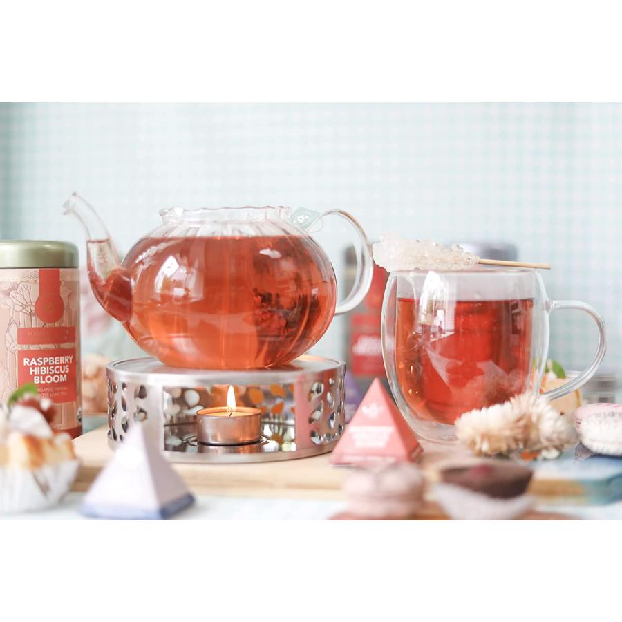 【並行輸入品】Teabloom ティーポット Vienna ガラス プレミアムホウケイ酸ガラス 取り外し可能なステンレスインフューザー付き コンロと電子レンジ_5