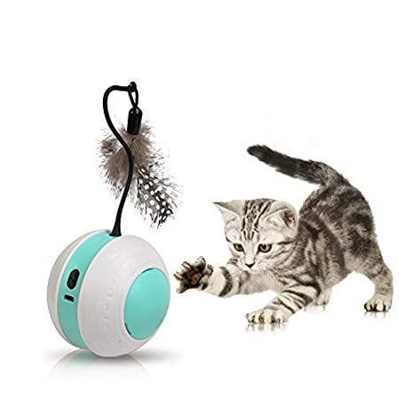適当な価格 Outfandia 並行輸入品 送料無料 海外製 人気 おもちゃ 猫用 Interactive Self Degree Feather 360 With Indoor For 自動 おもちゃ Cat 猫用品