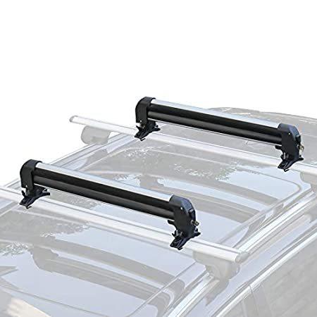 21人気特価 スノーボード スキー 車 Accessories Leader 並行輸入品 人気 海外製品 便利 ラック スキー スノボ ルーフラック トップ スノーボード キャリア ルーフラック スキー ユニバーサル 2個 スノーボード