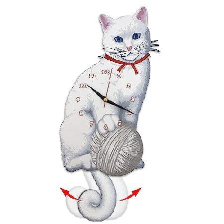 白猫振り子 ウォールクロック 猫時計 猫時計 しっぽが動く猫時計 猫が揺れる トルコバン 猫 面白い壁掛け時計 かわいい壁掛け時計 白い猫好きへのギフ B08l 海外輸入専門のhiroshop 通販 Yahoo ショッピング