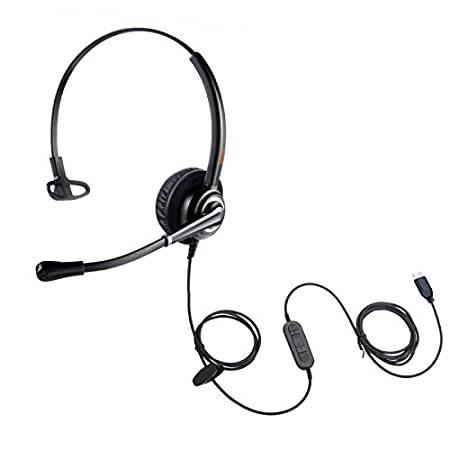 【保証書付】 Headphone C USB Emaiker 1 Mic Cancelling Noise with Headset C Type USB Ear ヘッドホン