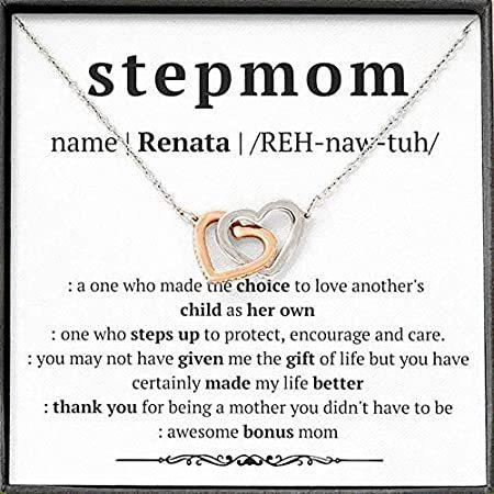 人気商品の Bonus for ネックレス Gifts Atiara Mom, Birt Mom Step Stepmom, for Gift You Thank ネックレス、ペンダント