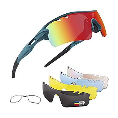 【受注生産品】 Xiyalai Polarized Wome Lenses,Mens Interchangeable 5 with Sunglasses Sports スポーツサングラス