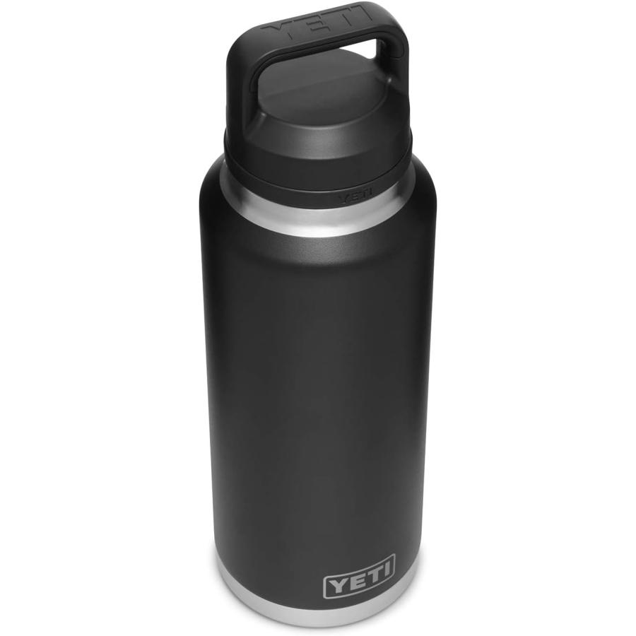 並行輸入品】YETI ランブラー 46オンスボトル ブラック ステンレス 