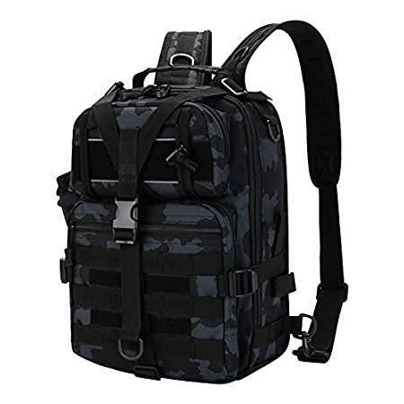 限定製作 スリングショルダー クロスボディ アウトドア 防水 ストレージバッグ 釣りタックルバックパック Mouhike バックパック フィ ロッドホルダー付き フィッシングバッグ Populationmalawi Org