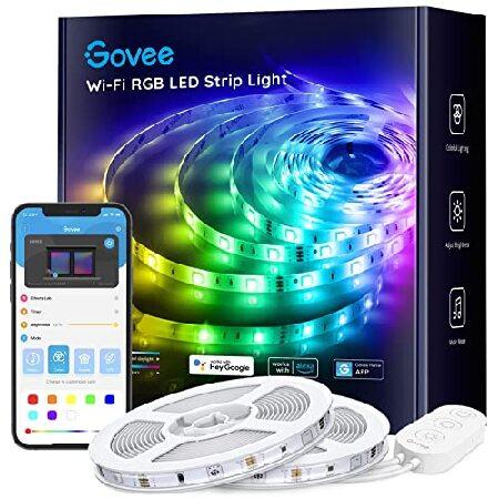 Govee Smart WiFi LED Lights, 32.8ft RGB Light Work with Alexa ＆ Google Home, App Control Music Sync Lights with Coating, Led :B091FFFYPS:海外輸入専門のHiroshop - 通販 - Yahoo!ショッピング