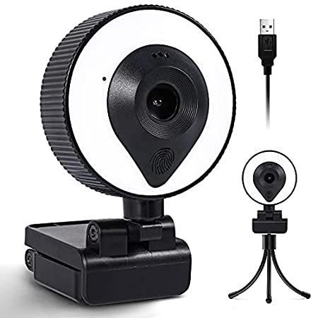 Centopto 2K HD Webカメラ with Microphone， ポータブル Streaming Webカメラ with 3-Levels