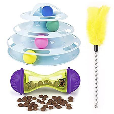 超特価sale開催 Cat Top Sea 並行輸入品 送料無料 海外製 人気 おもちゃ 猫用 Tracks ボールs Colorful 4 With おもちゃ Cat Roller ターンテーブル おもちゃ Tower 猫用品 Www Solidarite Numerique Fr