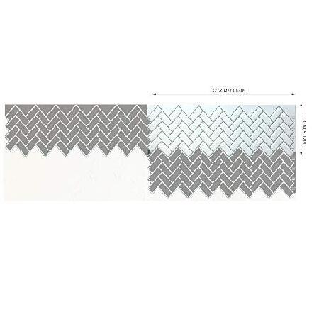 独特な 【送料無料】 Funlife 10-Sheet 3D 剥がせる 張り替え Backsplash， Self-Adhesive Mosaic Subway Tile Wall Panels Sticker for Kitchen Bathroom， 14.65x5.12 Classic Whit