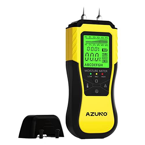 最上の品質な Meter, Moisture Wood AZUNO Pin-Type デジ Modes, 8 with Detector Humidity Wood クランプメーター