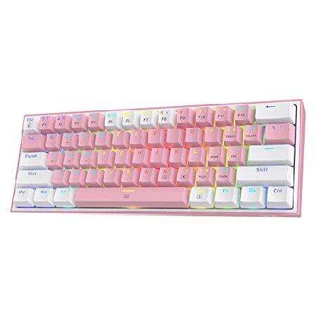 並行輸入品】Redragon K617 Fizz 60% 有線 RGB ゲーミングキーボード