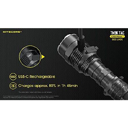 NITECORE ライト TM9K TAC 9800ルーメン USB-C 充電式懐中電灯 