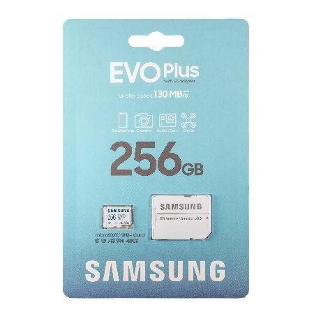 Samsung EVO+ 256GB マイクロSDカード、Samsung 携帯電話用 Galaxy A71 5G A71 A01 A51 5G 携帯電話 クラス10 (MB-MC256KA) バンドル Everything But Stromboli｜hiro-s-shop｜02
