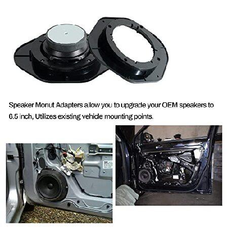 NuIth Car スピーカー Adapter Spacer Rings Compatible with Ford F-150 Escape Explorer Fusion 2013-2020 6.5/6.75 Inch Aftermarket Door スピーカー Adapte｜hiro-s-shop｜06