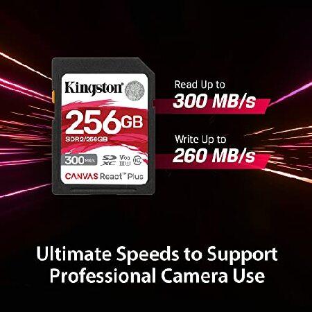 キングストン SDXCカード 128GB 最大300MB/s UHS-II V90 4K 8K Canvas React Plus SDR2/128GB カードのみ 製品寿命期間　｜hiro-s-shop｜03