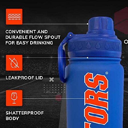 Campus Colors Utah Utes 24oz Stainless Steel Vacuum Insulated Water Bottle - Twist-On Cap, Built-in Handle, Sweat-Free