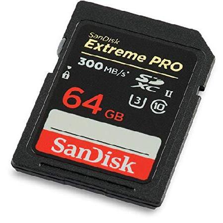 純正大特価祭 SanDisk 64GB Extreme Pro UHS-II SD メモリーカード Works with Canon Mirrorless Camera EOS R10， EOS R7 (SDSDXDK-064G-GN4IN) C10 U3 V90 Bundle with (1) E