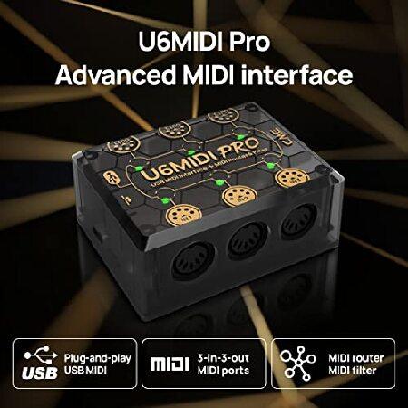 【並行輸入品】CME U6MIDI Pro - ルーターとフィルターを備えたMIDIインターフェース - コンピュータ用プラグアンドプレイUSB MIDI - マージ、スプリット、スの画像